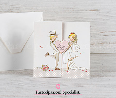 Partecipazioni nozze Boho Chic Romantiche