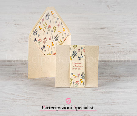 Partecipazioni Matrimonio Ecologiche Country Chic