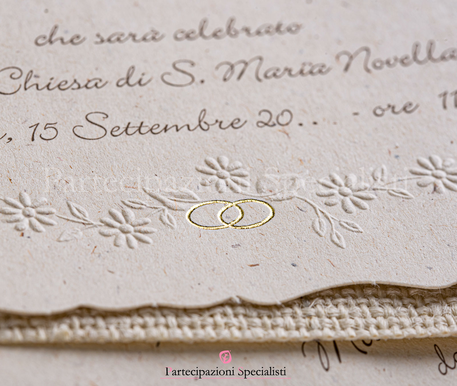 Partecipazioni matrimonio Cottage Core ecologiche