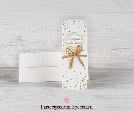 Partecipazioni Matrimonio Country Chic Originali