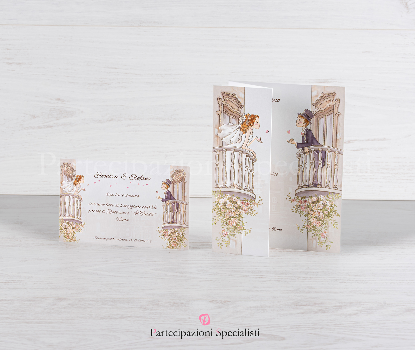 Inviti nozze romantici ottocenteschi vintage-Campione Gratis