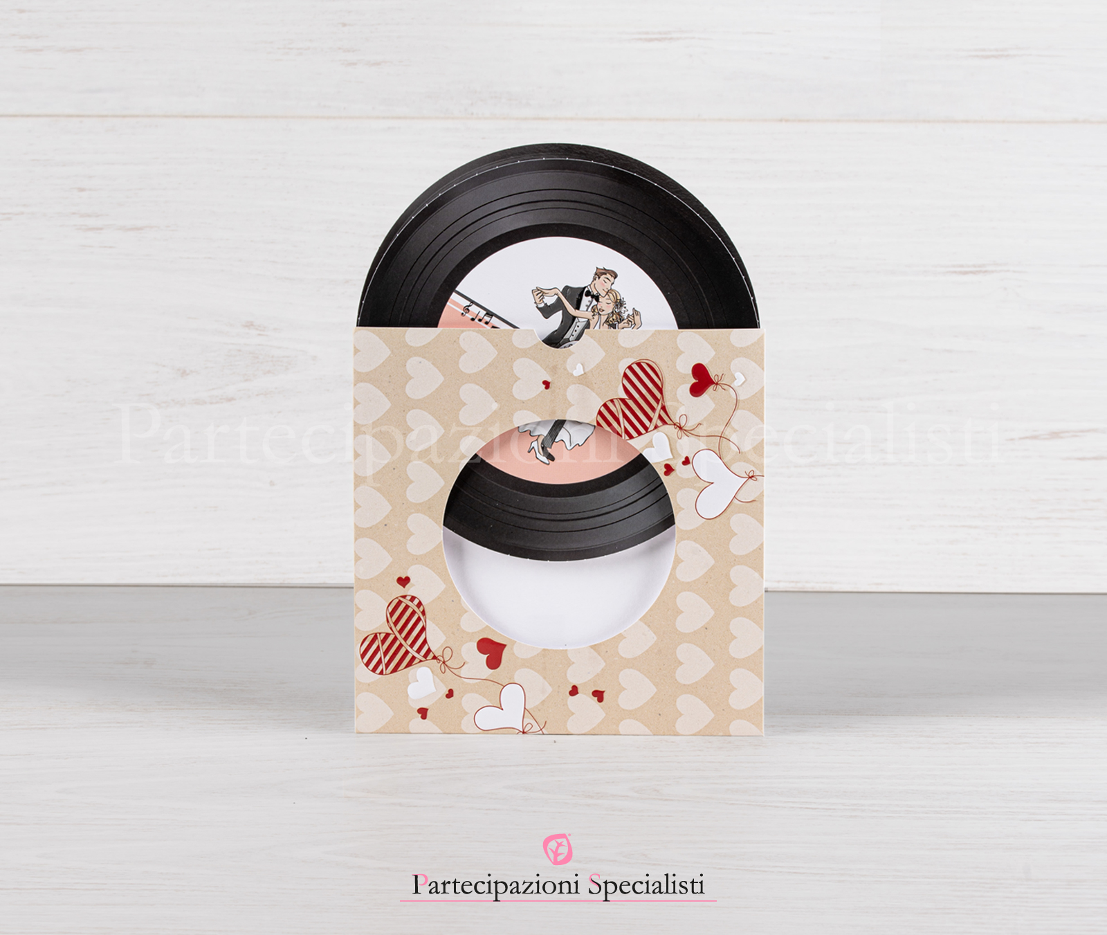 Inviti matrimonio Disco 33 Giri tema Musica-Campione Gratis