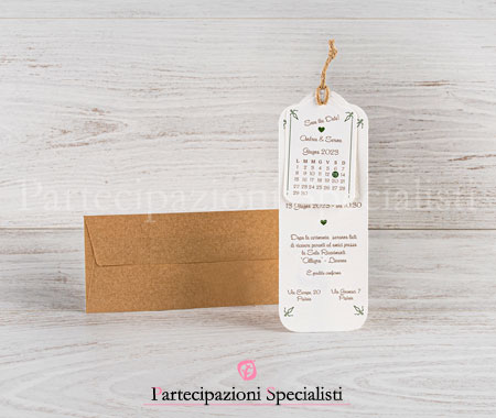 Partecipazioni matrimonio Originali Save the Date